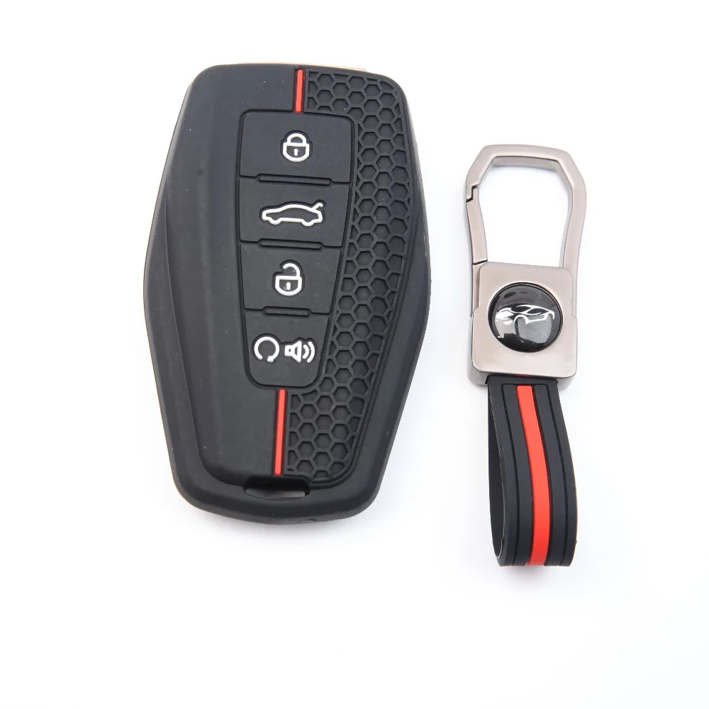 Practical Honeycomb FOB Shell With Keychain For Geely Emgrand X7 EX7 Coolray Azkarra Atlas Okavango Auto Accessories