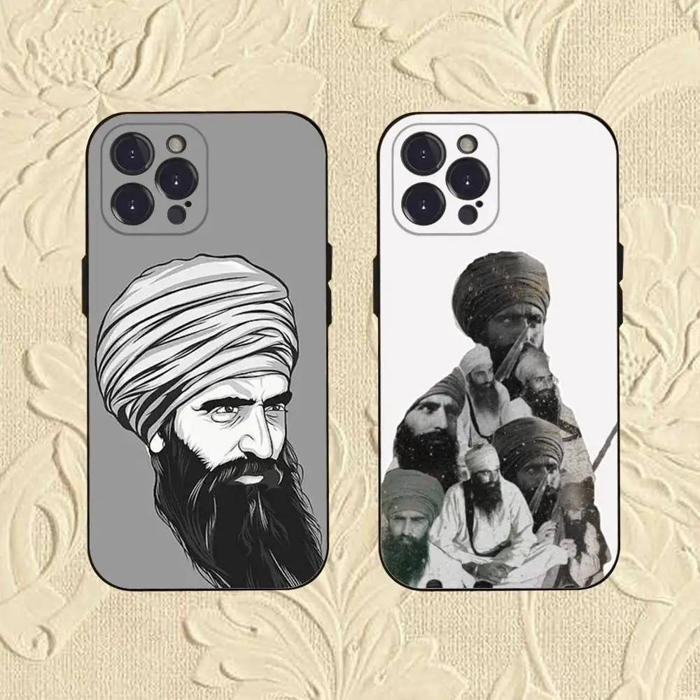 

Jarnail Singh Bhindranwale Phone Case For iPhone 16,se4,15,14,13,12,11,Pro,X,XS,Max,XR,Plus,Mini Soft Black Cover