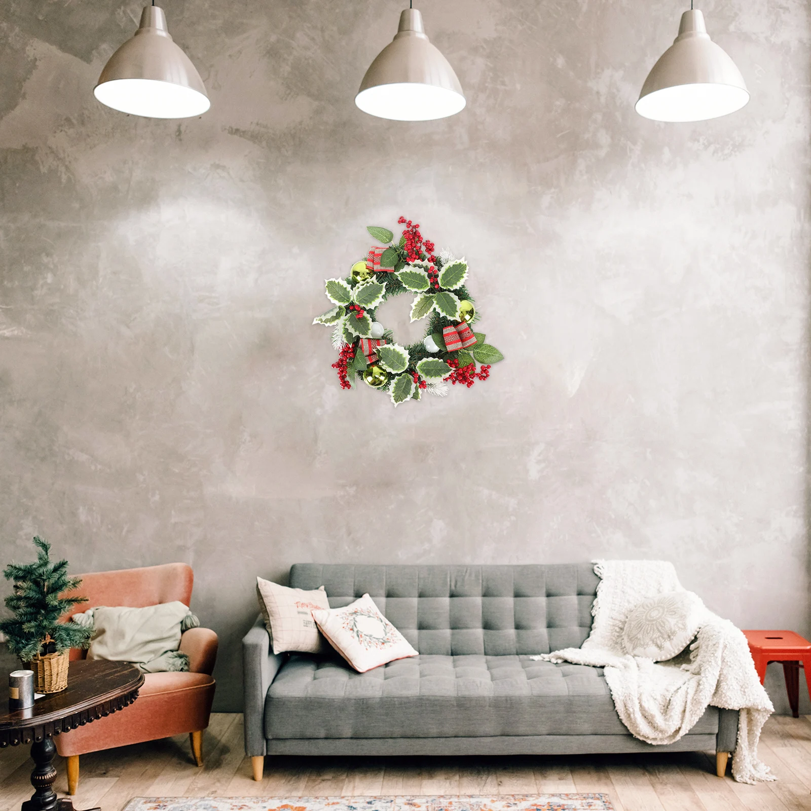 

Christmas Artificial Wreath Premium Quality Realistic Xmas Door Hanging Decor Festival Garland Party Decoration Ornament