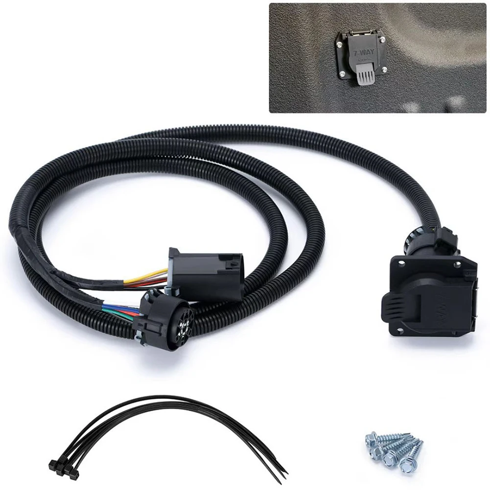 56070 7Pin Trailer Wiring Harness Extension 7-Way Extension Connector For Nissan Circular Connector 6-24V