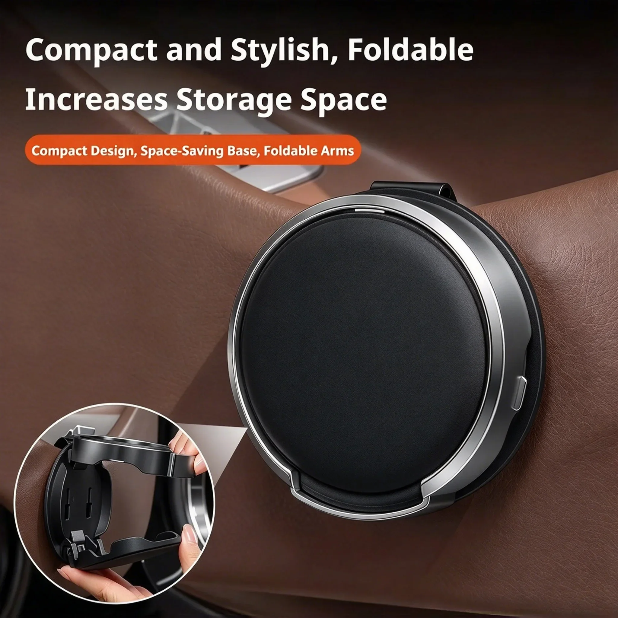 2in1 Foldable Car Door Cup Holder Universal Clip On Water Bottle Phone Stand Auto Interior Drink Holder Car Interior Accessories