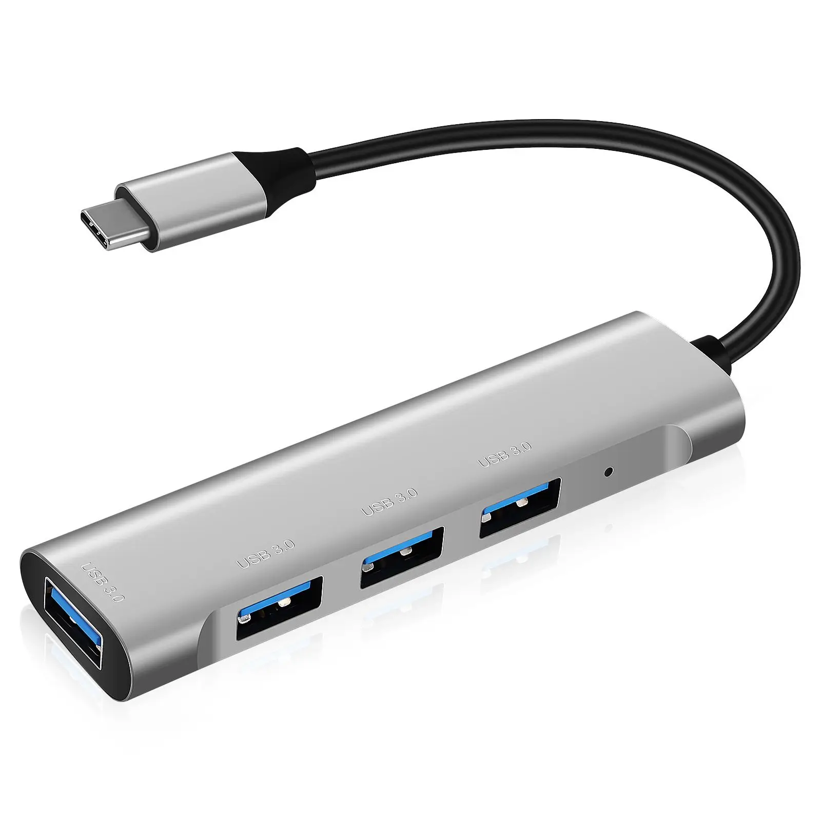 

Тип адаптера 4 порта для ноутбуков USB 3 0, высокоскоростная передача, алюминиевый дизайн, прочный рассеивание тепла, несколько портов