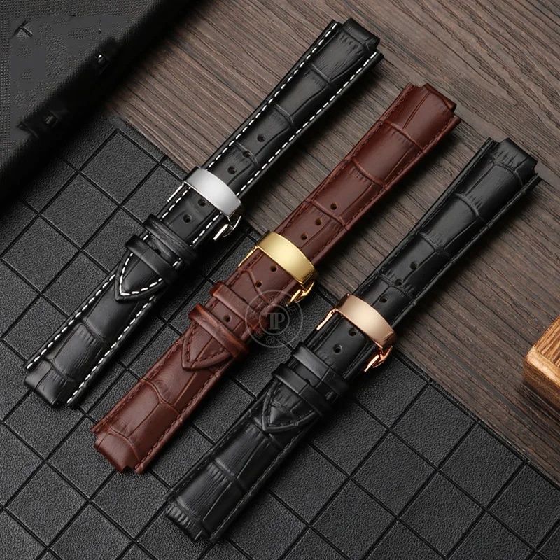 For LV Watch Raised Mouth for Louis Vuitton Tambour Series Q1121 Dedicated Watchband Men Women Q114k Genuine Leather Watch Strap