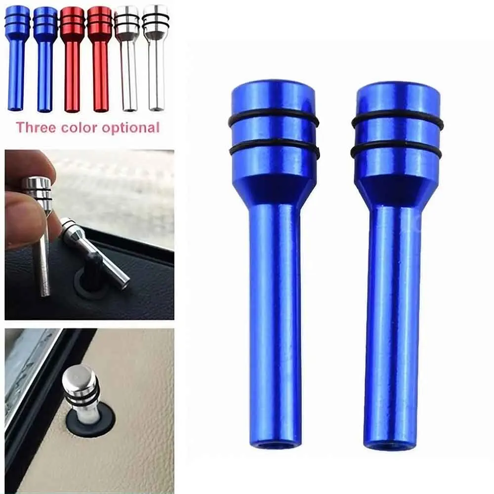 2PCS/4PCS Universal Aluminum Alloy Car Door Lock Knobs, Anti-Theft Door Lock Pins for Cars and Trucks