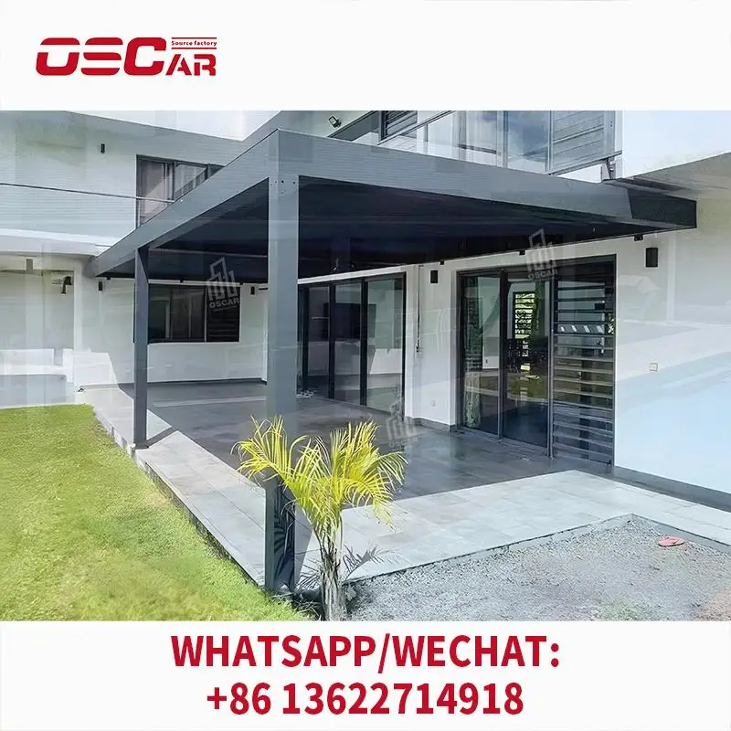 

Waterproof Aluminium Louvre Roof Awning Outdoor Gazebo Patio Canopy for Garden Backyard Poolside pergolas