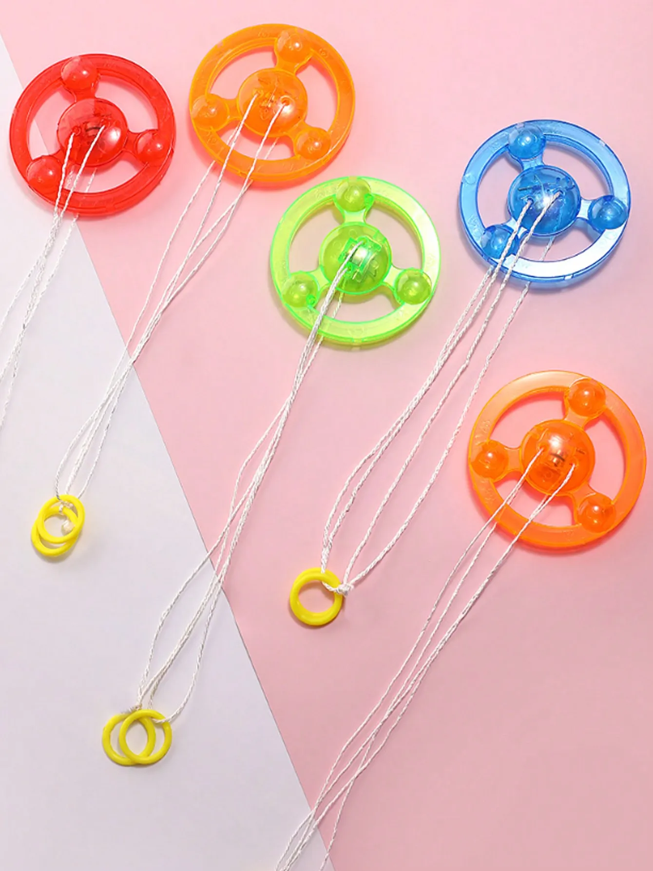 10 قطعة جديد مضيئة اليد سحب مضيئة وامض حبل دولاب الموازنة لعبة مصباح ليد لعبة الجدة الأطفال دولاب الموازنة فلاش الدوران دمى هدايا #4