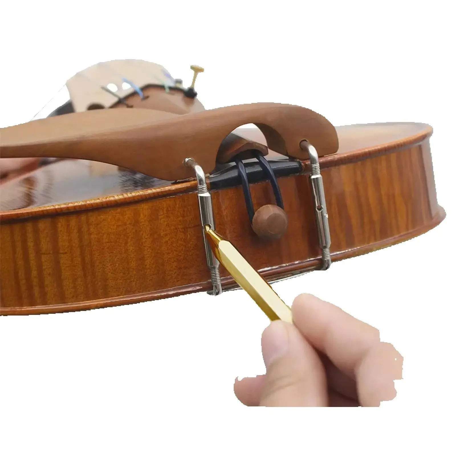 Geigen-Kinnhalter-Schraubenschlüssel-Set: Werkzeug für Schulterstützen, Schraubendreher, Kupfer-Kinnhalter-Schlüssel, Zubehör-Set