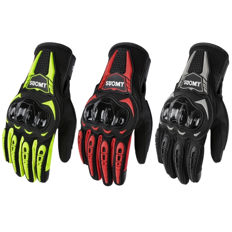Spring Autumn Moto Full Finger Gloves Warm Windproof Touch-screen Gloves Men Women Anti-Fall Motocross Racing Biker Gloves