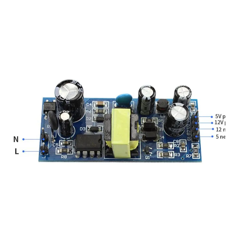 5 в 12 В переключатель питания 220 В вход двойной выход VIPER12A коммутационный модуль питания
