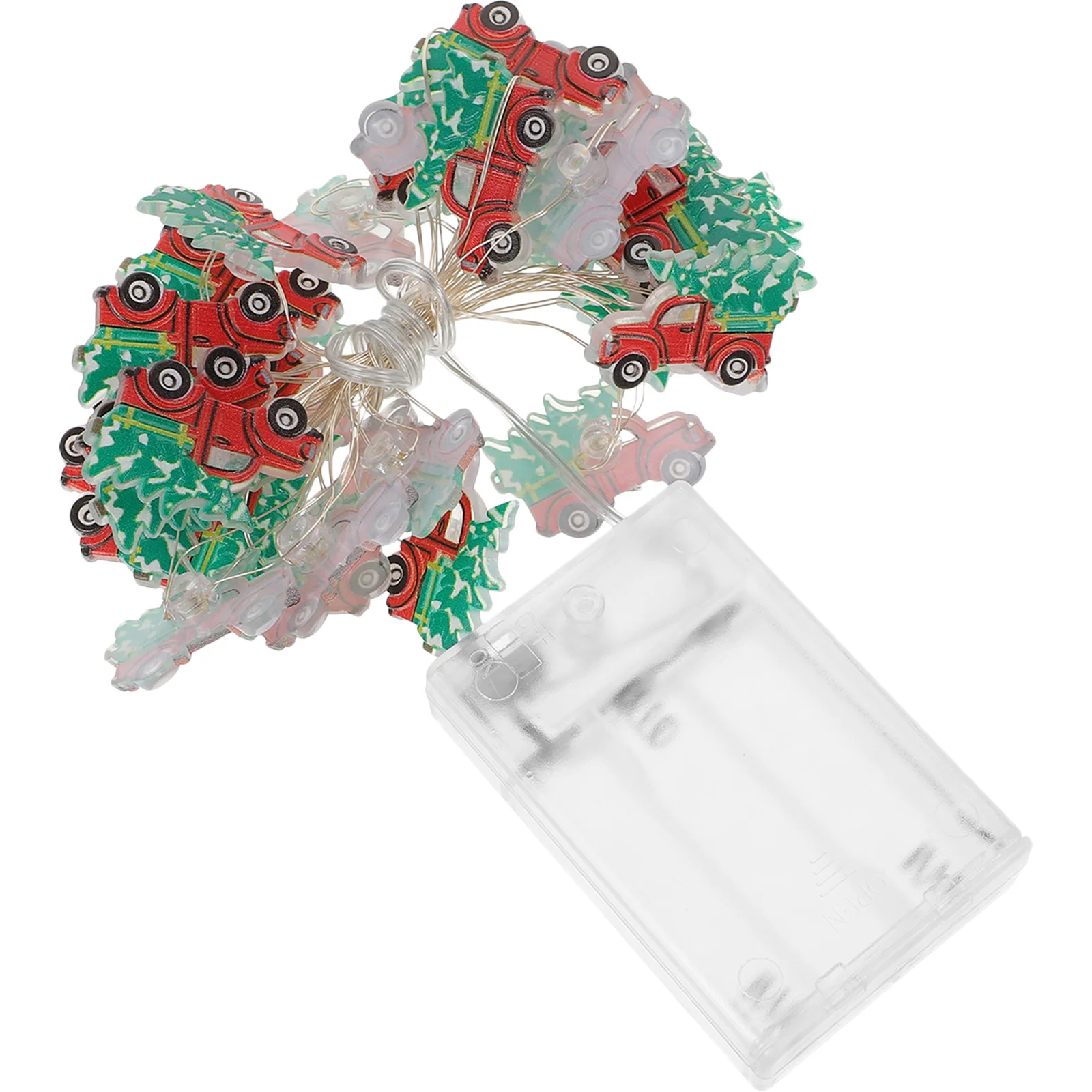 1 قطعة شجرة عيد الميلاد ضوء سلسلة الأحمر شاحنة النمذجة Led أضواء الزخرفية مهرجان ديكور حفلات عيد الميلاد سيارة سلسلة ضوء مصباح فريد