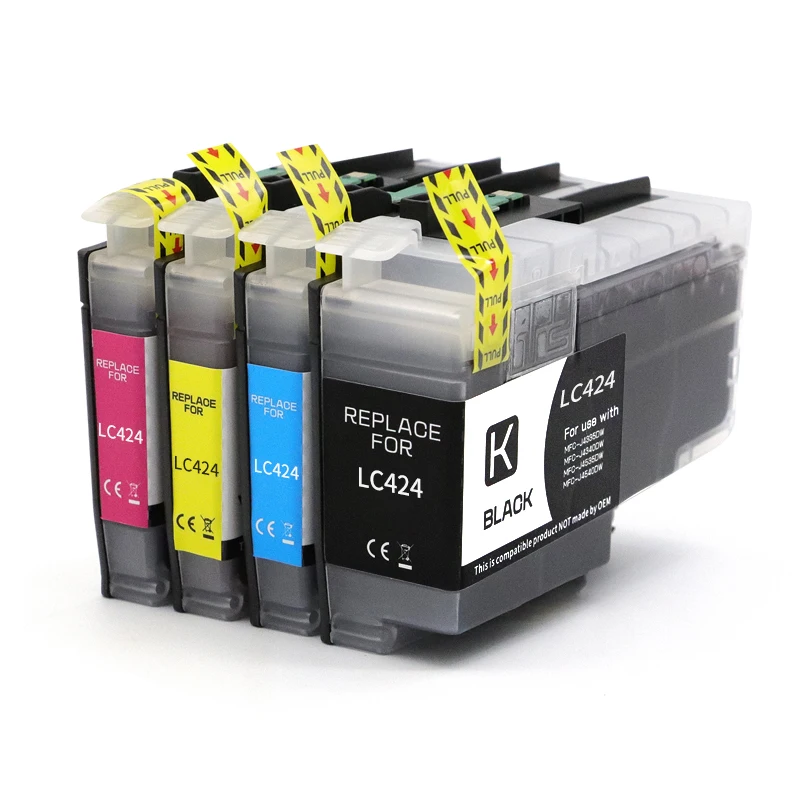 1set~5set Europe LC424 LC 424 Compatible for Brother DCP-J1200DW J1200dw DCP-J1200 Printer Ink Cartridges 424 LC424BK