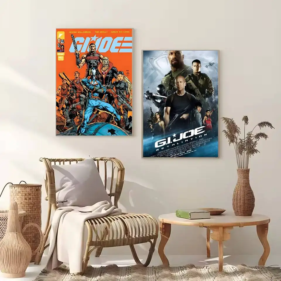 جي.إي. ملصق جو فني ذاتي اللصق مقاوم للماء ملصق ورقي مقهى بار غرفة النوم جدار ديكور #4