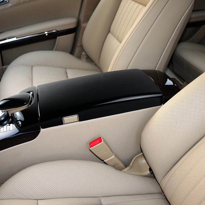 

Центральная консоль автомобиля, подлокотник, ящик для хранения, защитная накладка для Mercedes Benz S Class W221 2008-2013, наклейки для интерьера