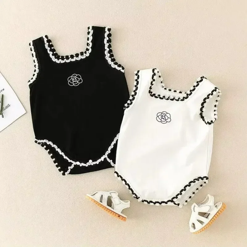 Summer Newborn Baby Girl Clothes Cute Flower Suspenders Rompers Toddler Girls Kawaii Jumpsuit Baby Onesie Bodysuit 0-3y