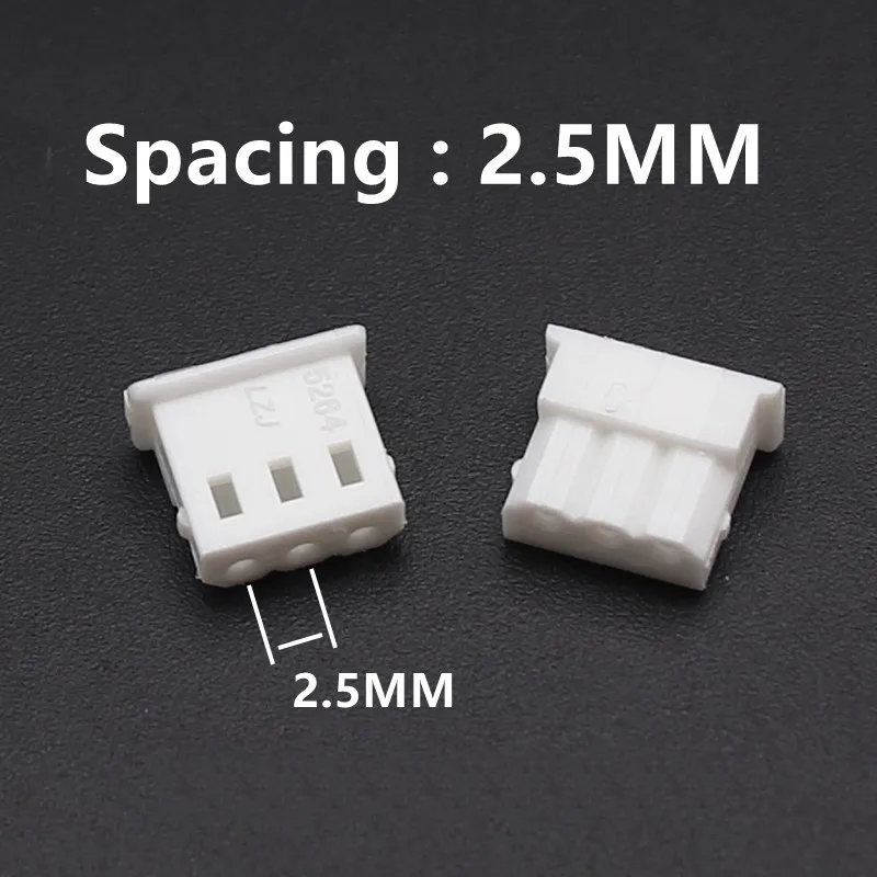 10/50Pcs Lot 5264 2.54 2.5mm Pitch Female Housing Connector 2P 3P 4P 5P 6P 7P 8P 9P 10P 11P 12P Plastic Shell DIY Crimps