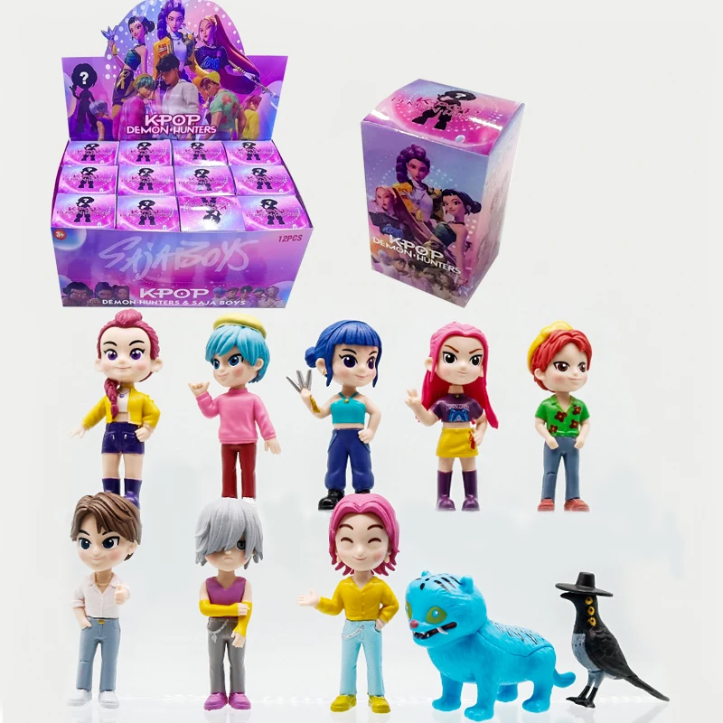 

2026 KPop Demon Hunters слепая коробка HUNTRIX SAJA BOYS RUMI MIRA ZOEY Derpy Tiger Фигурка Модель Кукла Игрушка Таинственный Декор Подарок