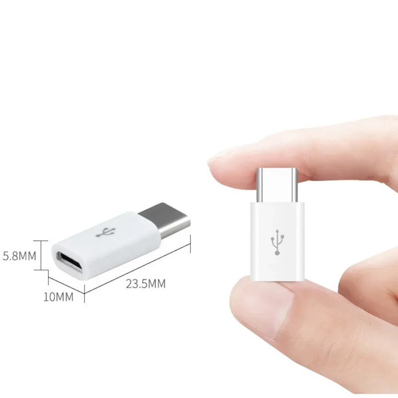 1/5PCS Female Micro USB To Male Type-C USB C Adapter Mobile Phone Connector For Huawei Xiaomi Samsung PC Notebook Android Cable