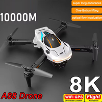 A88 Pro Drone 8K HD Camera GPS Professional Four-way Intelligent Obstacle Avoidance Foldable Quadcopter 5G RC Toy