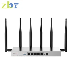 ZBT OpenWRT 4G WiFi Router 4*LAN Gigabit 1200Mbps 2.4GHz 5GHz USB3.0 SIM Card 3G 4G Router Wifi Dual Band Roteador