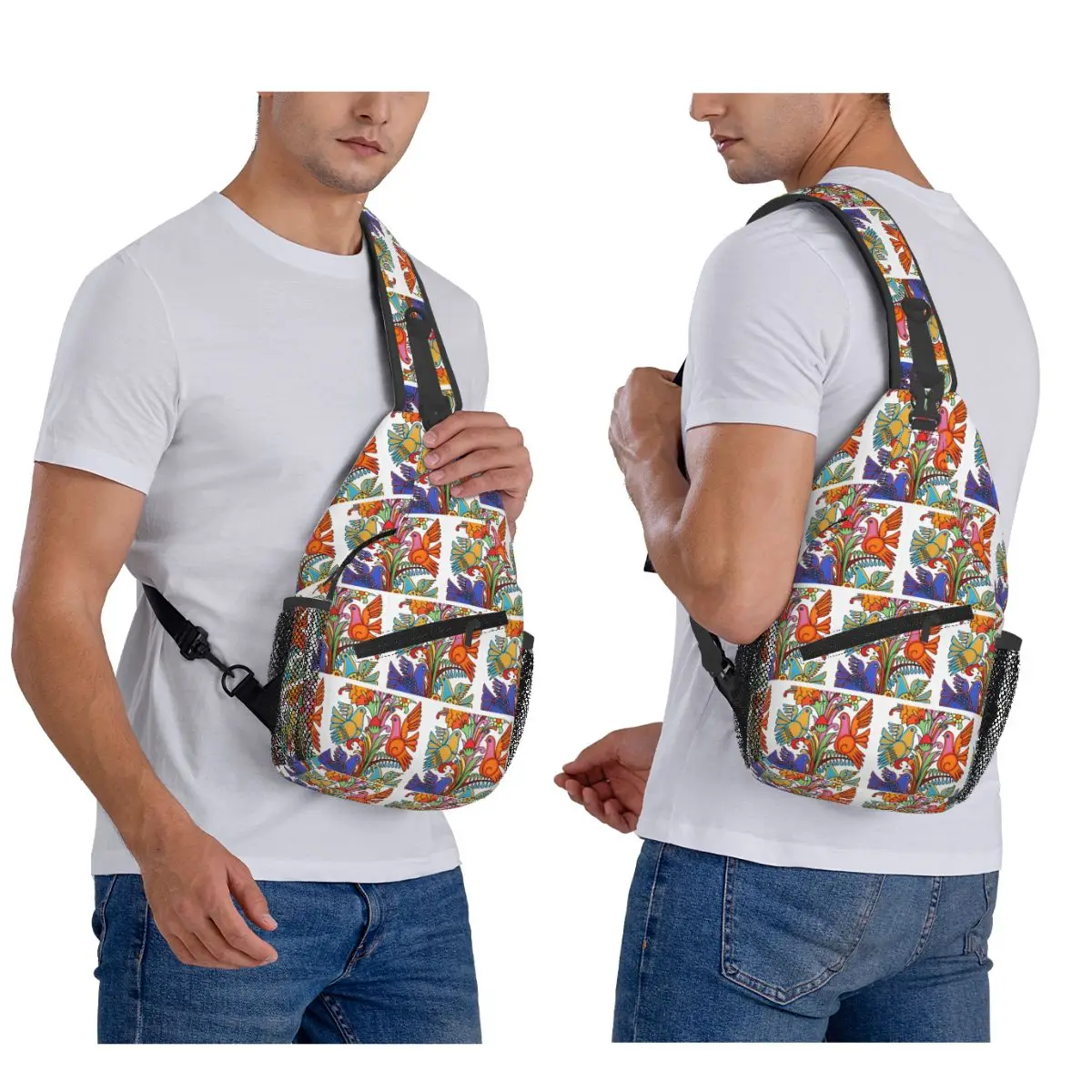 Villeroy And Boch Acapulco Chest Bag Men Sling Crossbody Backpack Chest Bag Travel Hiking Daypack Shoulder Bag 2