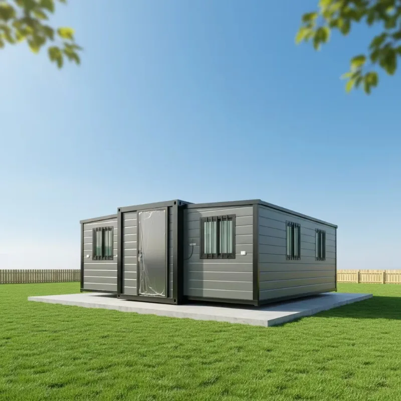 Portable Expandable Container Home 20ft Prefab Modular House Breathable Insulated 1 Bedroom for Carport Camper Customized