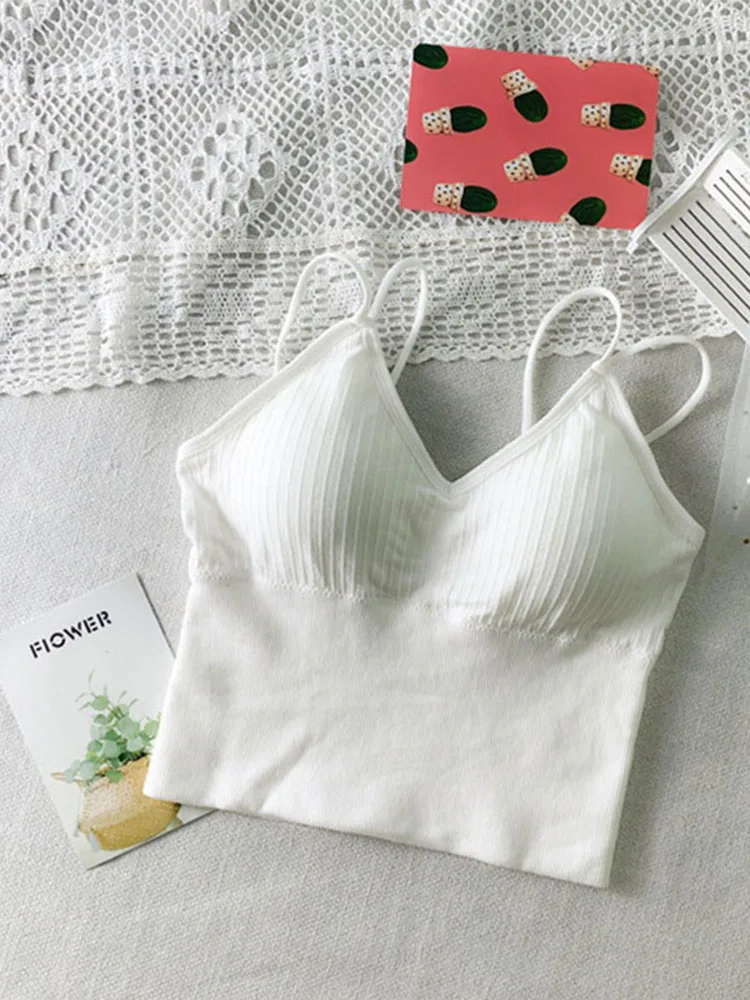 

Sexy Crop Tops Women Tank Top Female Vest Comfort Seamless Underwear Sleeveless Camis Top Female Camisole Femme