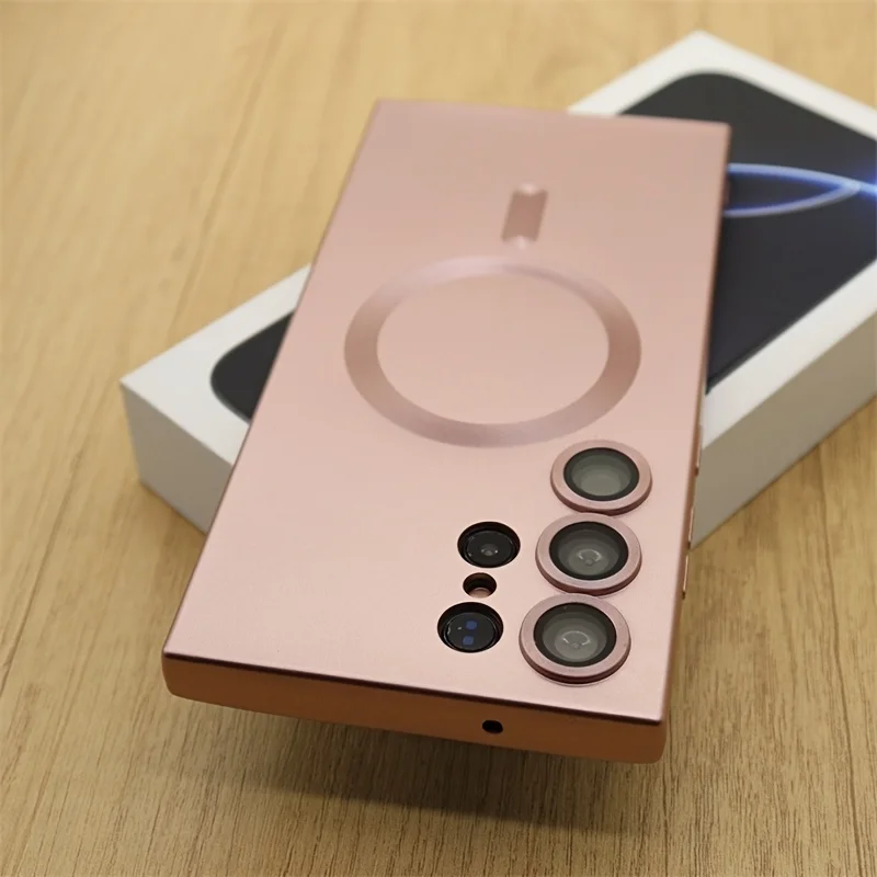 Advanced Abrasive Phone Case with Magnetic Wireless Charging for Samsung Galaxy S25, S24, S23, S22 Ultra Plus, S21, S20 FE