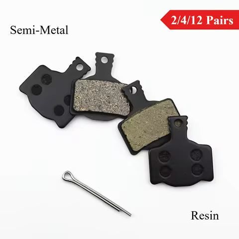 2/4/12 Pairs Semi-Metal &amp; Resin Bicycle Disc Brake Pads for MAGURA Type 7.P 7.R 7.S MT2/MT4/MT6/MT8/MT Trail/MT Sport