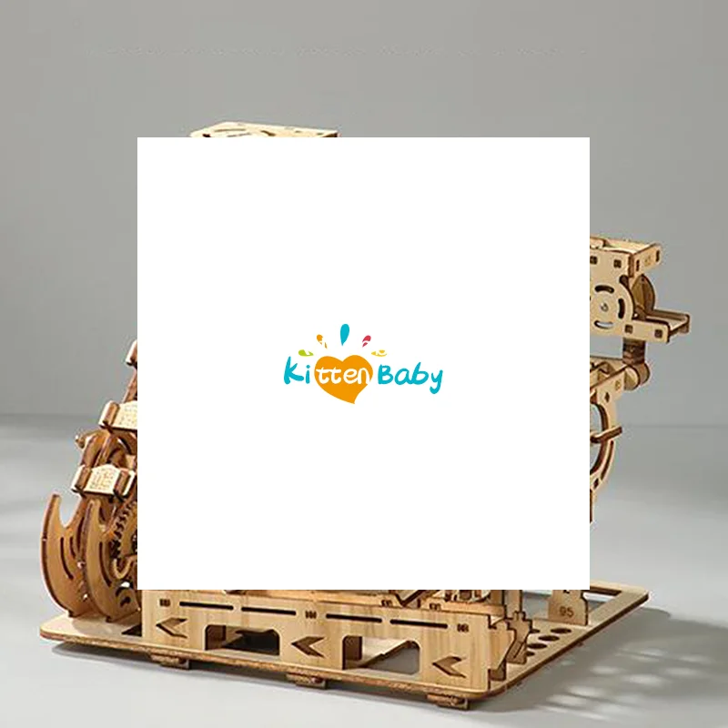 Set Kit 3D voor kinderen Marble Run Houten spiraalplank Wegpuzzels Elektrisch katapult Spoorapparaat Mechanisch model Assemblagecadeau