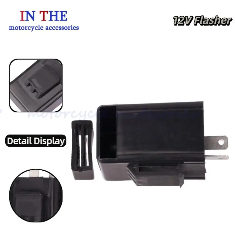 

Motorcycle Flasher Motorcycle LED Adjustable Turn Signal Flasher 12VTurn Signal Control Relay Lamp Controller Regulator