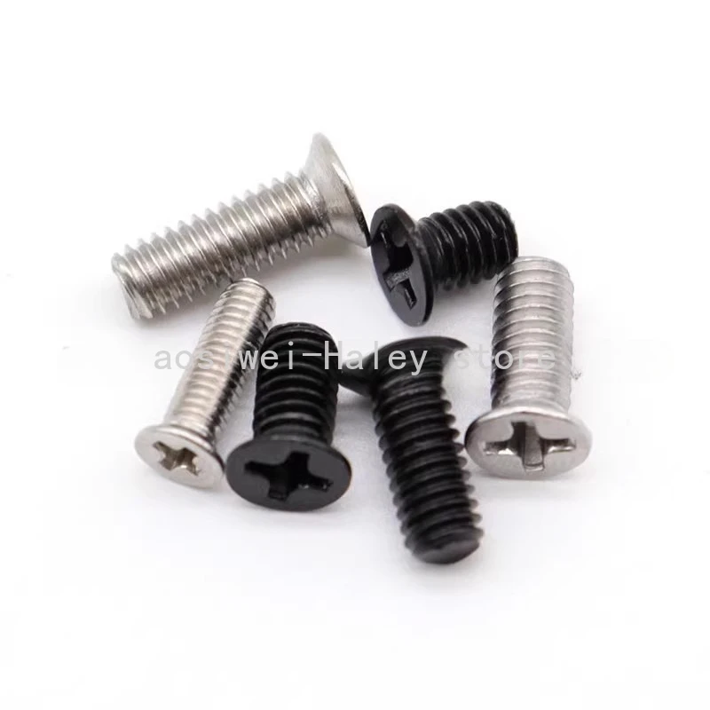 

M3*3 4 5 6 8 10 thin Countersunk 5.0MM head dia 0.7mm thickness flat cross metric hardware bolt computer notebook SSD Sscrew