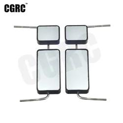 1 Pair Metal Activity Double Rear View Mirror For 1/10 Rc Truck Car Military Truck CROSS-RC GC4M HC4 GC4