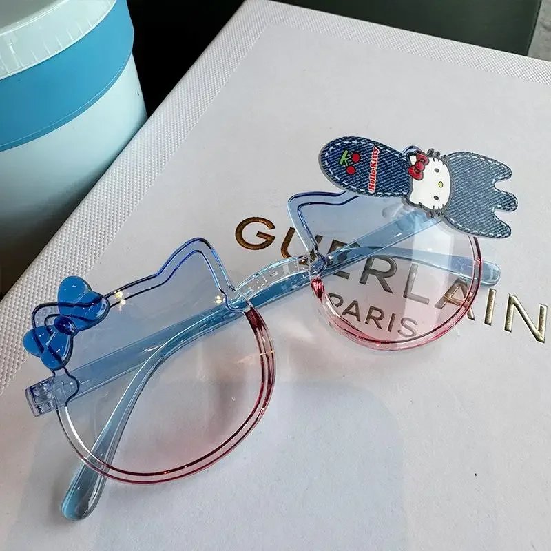 Niedliche Tier-Sonnenbrille, Schleife, Farbe KT, Katze, Persönlichkeit, Sonnenbrille, Mädchen, Foto, dekorative Brille