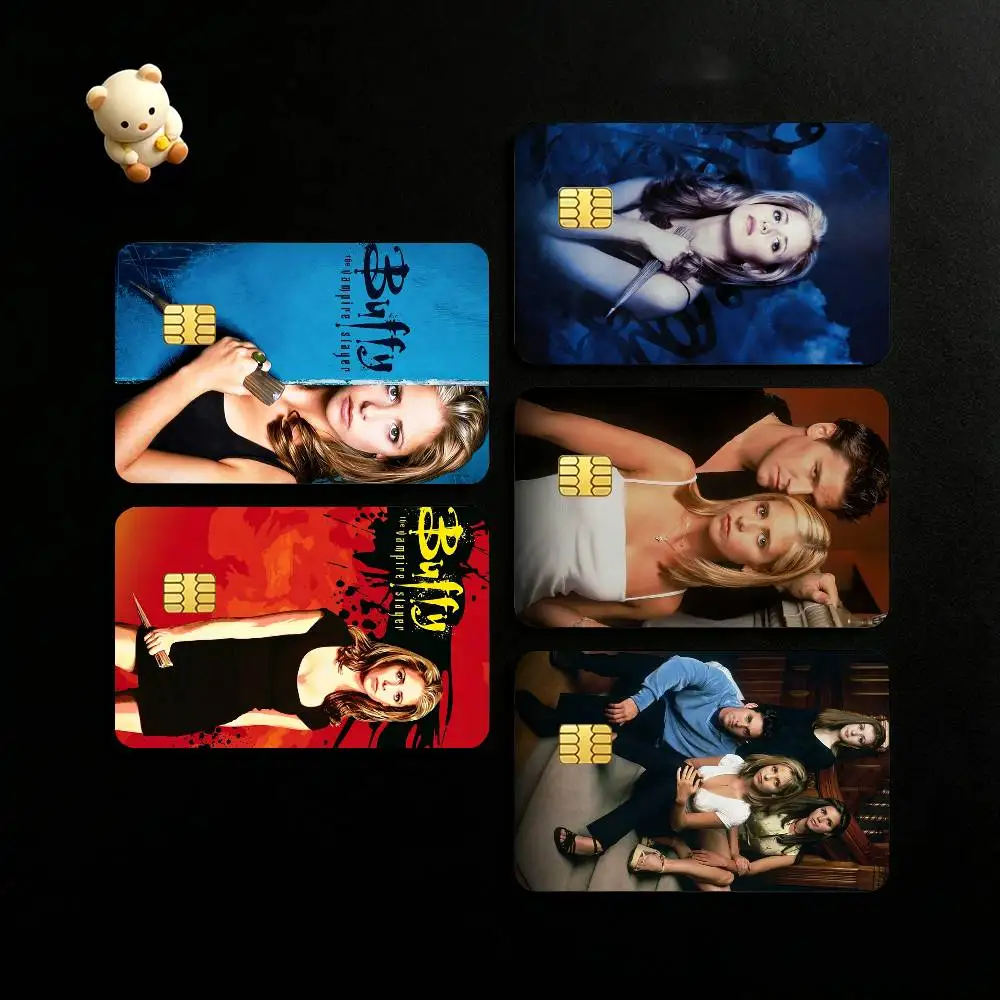 Horror TV Series B-Buffy The Vampire Slayer Credit Card HD Stickers Game Card Decal Small Chip Waterproof Sticker Gift