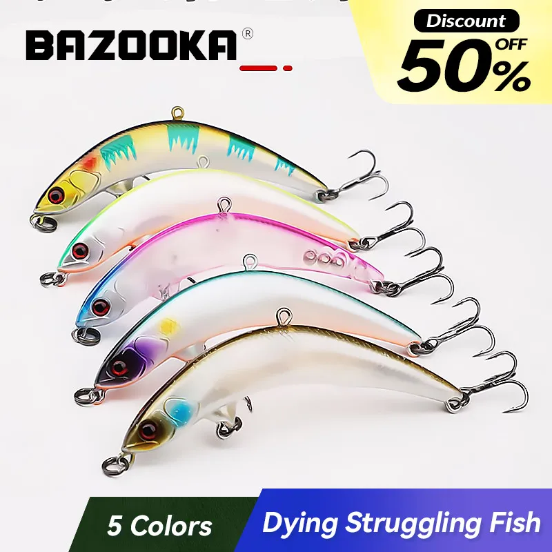 Bazooka Japan Jerkbait Fishing Minnow Lure Carkbait Jerk Hard Floating Wobblers Artificial Swimbait Perch Bass Pike Winter Baits