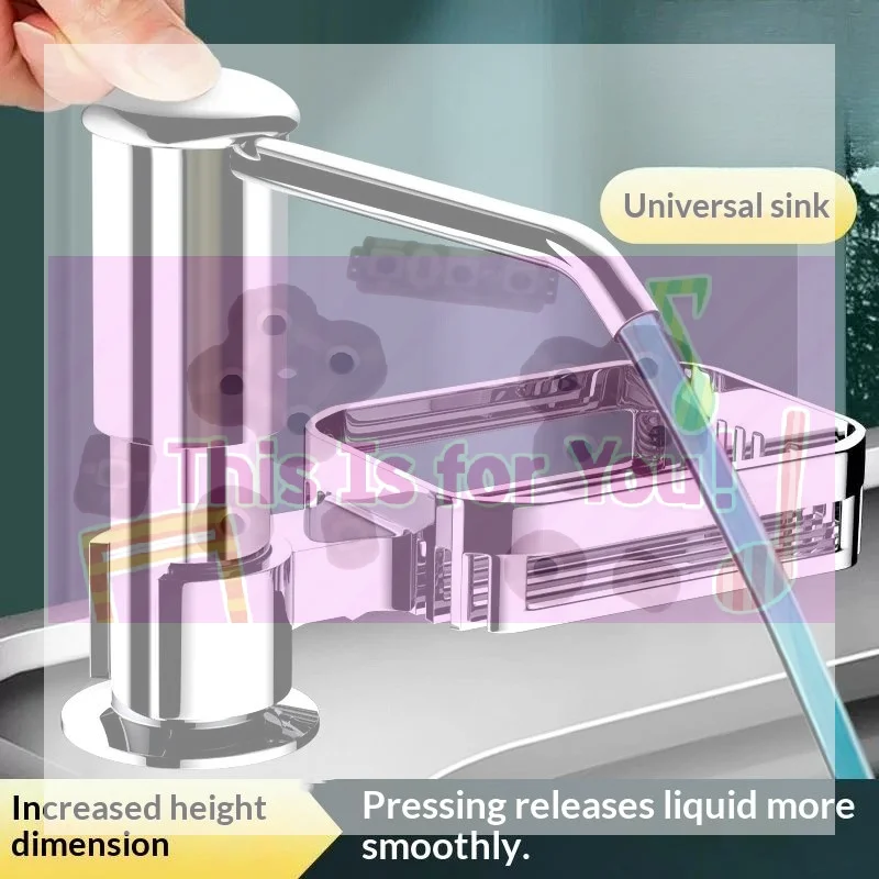 

【MA】Kitchen Sink Liquid Soap Dispenser With 1 Meter Extension Tube Heighten PRO 12cm For Universal Household Sink