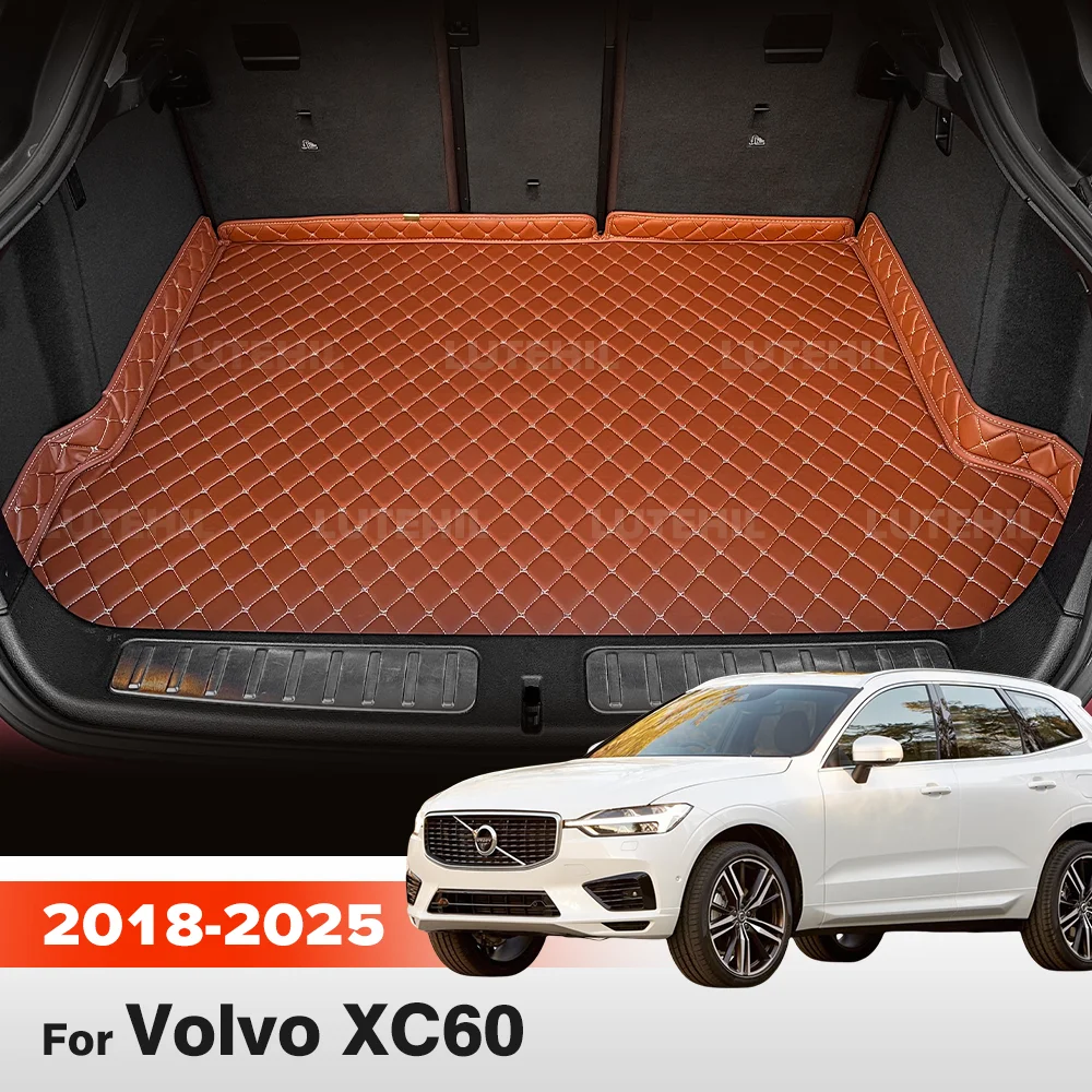 

Для Volvo XC60 2018 2019 2020 2021 2022 2023 2024 2025 коврик для багажника автомобиля на заказ водонепроницаемые коврики для багажника