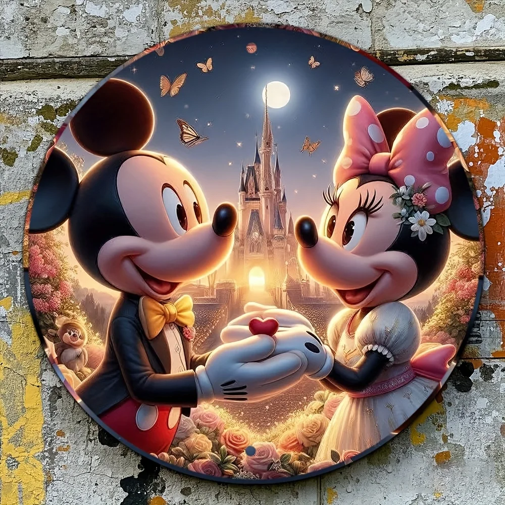 1Pc Round Metal Tin…