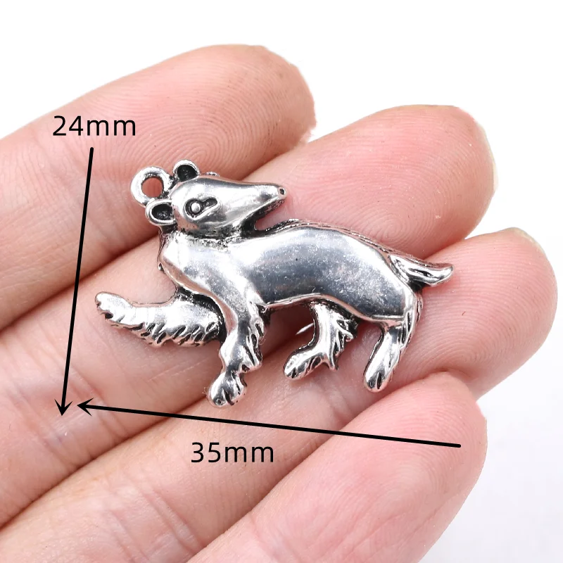 New Witch Academy Honey Badger Lion Snake Bird Fu Ling Agent Magic Textbook Metal Pendant DIY Charms For Jewelry Crafts Making