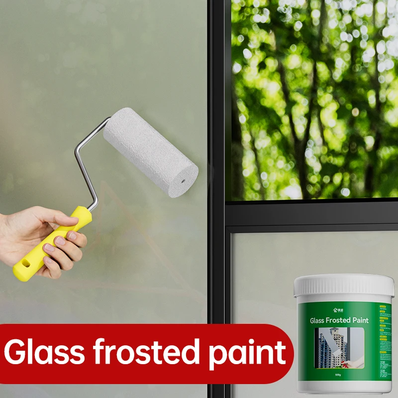 

Matte Glass Paint Opaque Glass Paint Bathroom Glass Window Sandblasting Special Water-based Coating Transparent Becomes Frosted