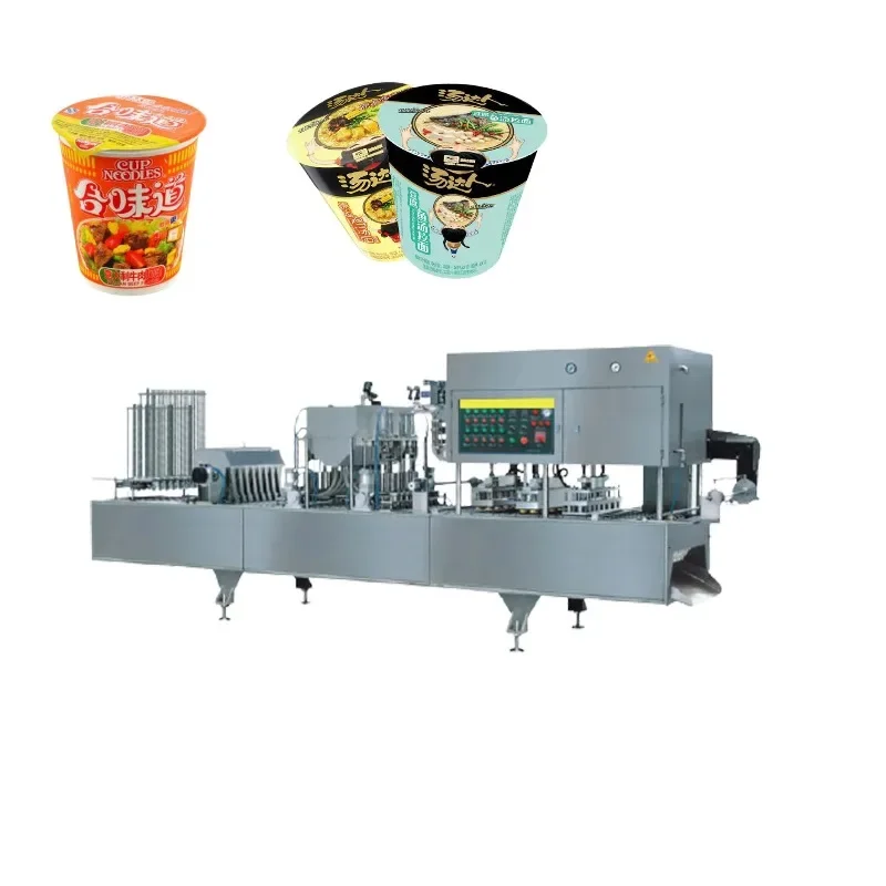 【Brand New】Fully-automatic Oatmeal Noddles Pasta Packing Paper Cup Filling Packaging Machine