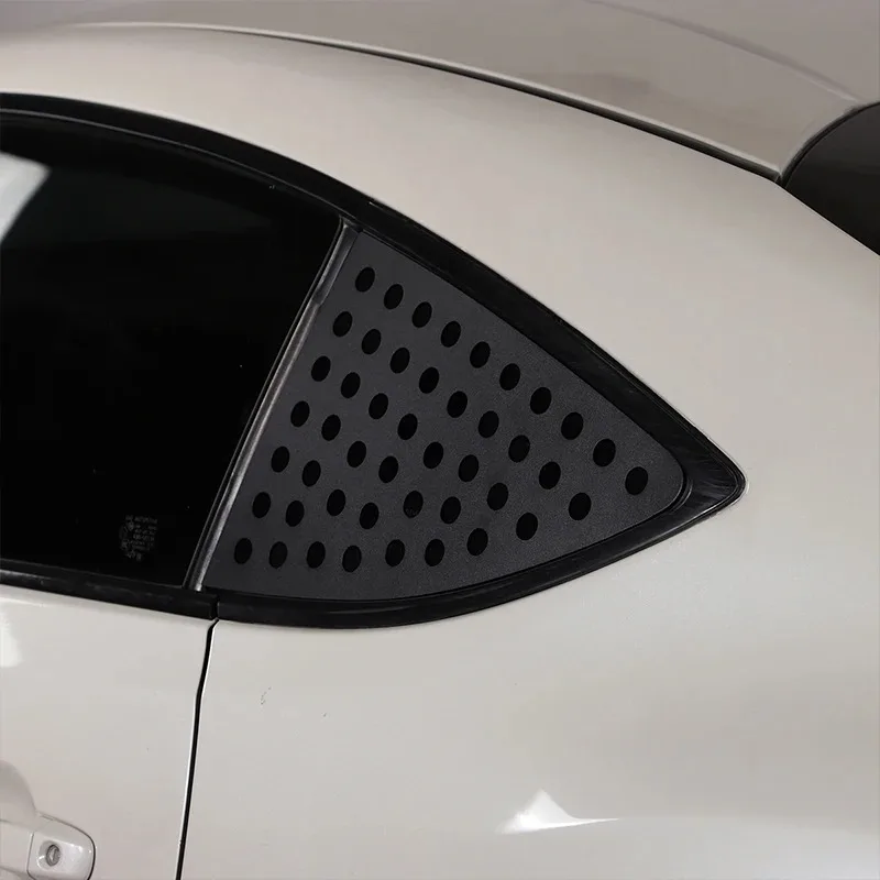 トヨタ 86 スバル BRZ 2012-2020 アルミ合金黒車リア三角窓ガラス保護プレートトリムカーアクセサリー