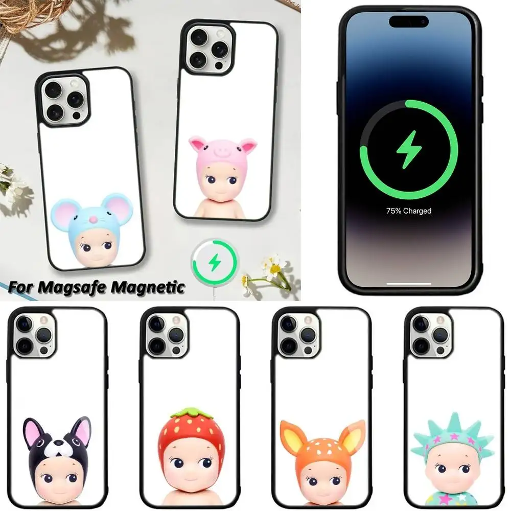 

Cute S-Sonny Angel Phone Case For iPhone 16,15,14,13,12,11,Plus,Pro,Max,Mini Magsafe Magnetic Wireless Charging