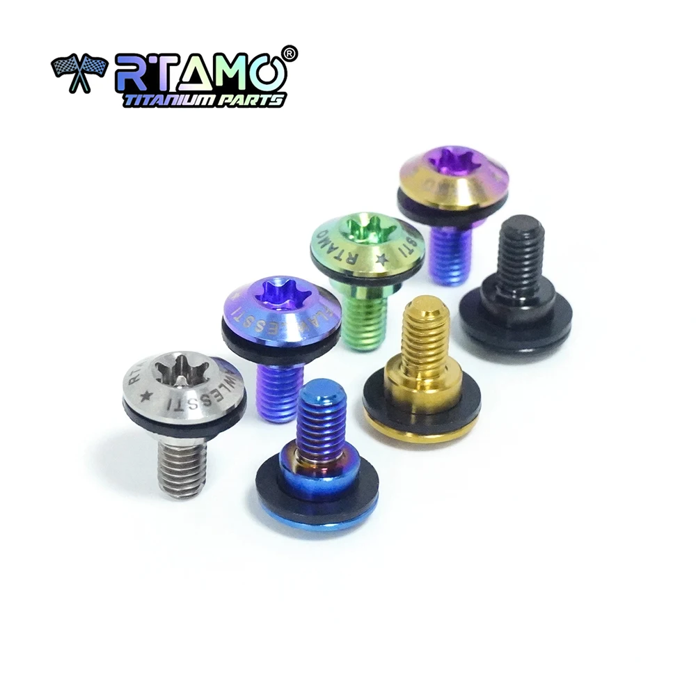 RTAMO Bullone in lega di titanio Gr5 M5X12X8S adatto per viti per parabrezza KTM790/890/1290