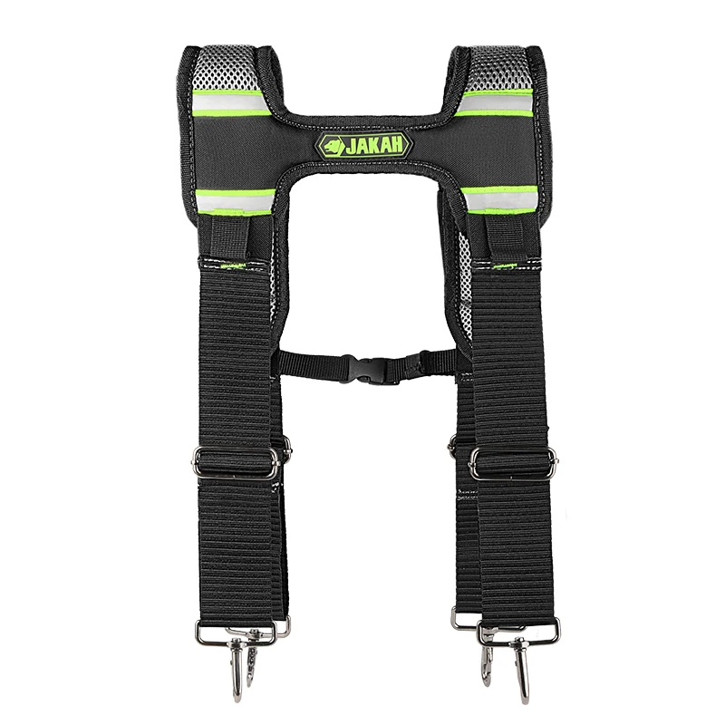 JAKAH Gepolsterte Hosenträger Universelle Bau-Schultergurte mit Vier Lendenriemen Elektrowerkzeug-Zubehör JK-178-B – Detail 2