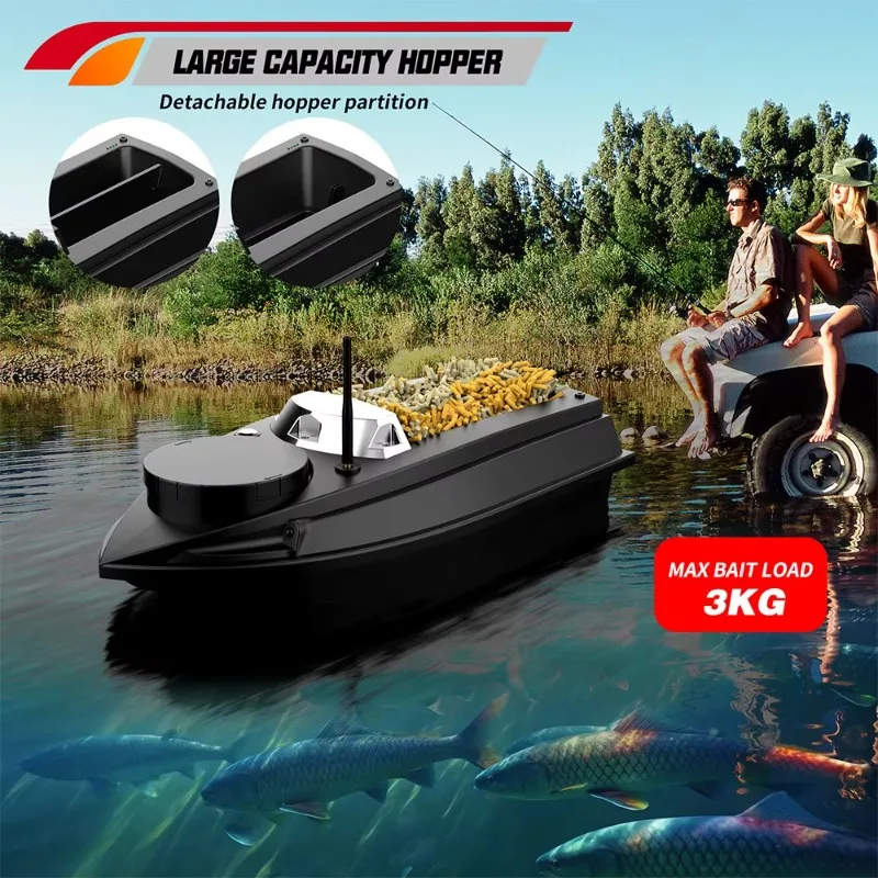 BV030 RC GPS Bait Boat With Fish Finder Sonar for Carp Fishing High Precision Smart Fishing Tool