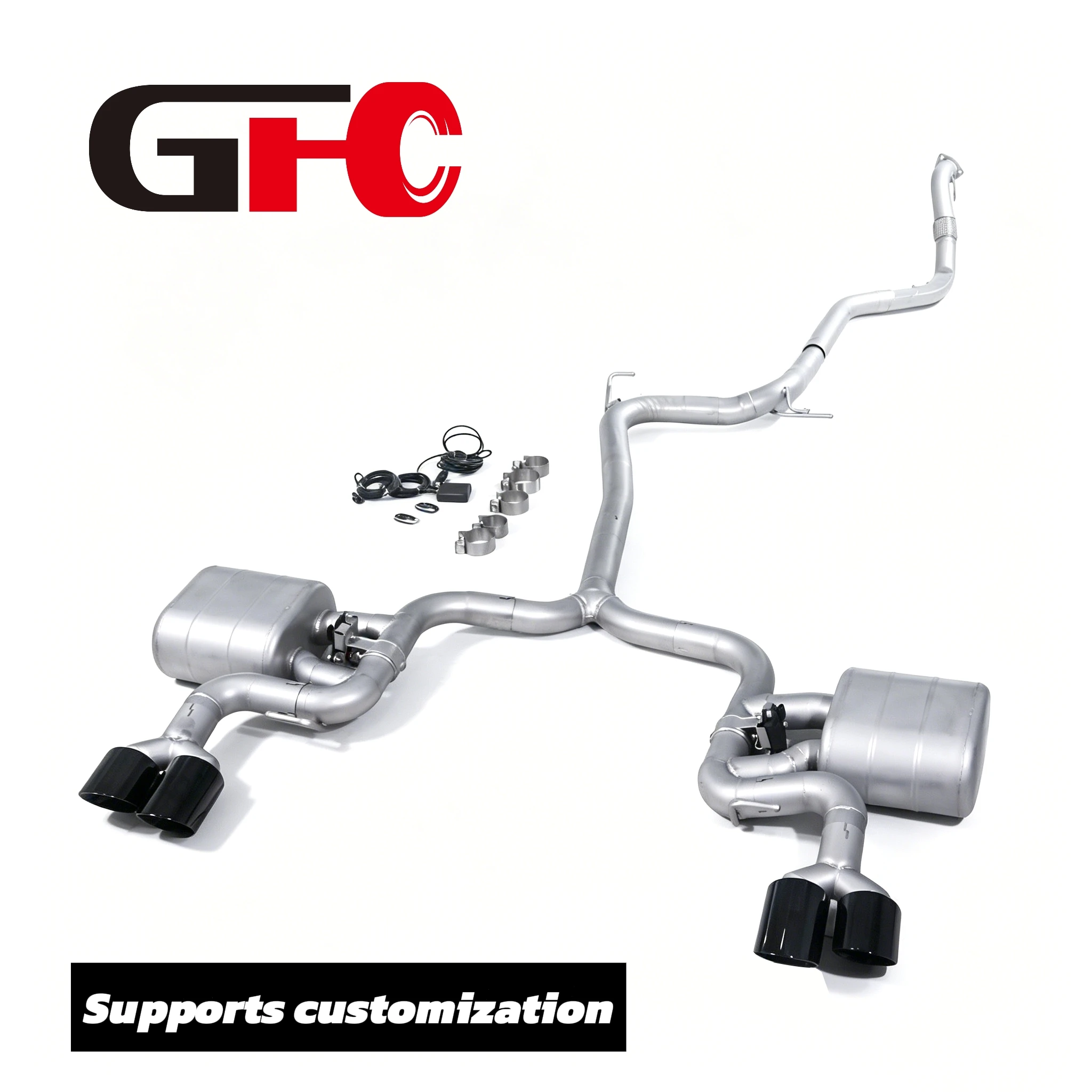 Exhaust Pipe for 2020-2025 Audi A5 B9.5 Front-Wheel Drive 2.0T with 304 SUS catback Exhaust system,Exhaust pipe with valve