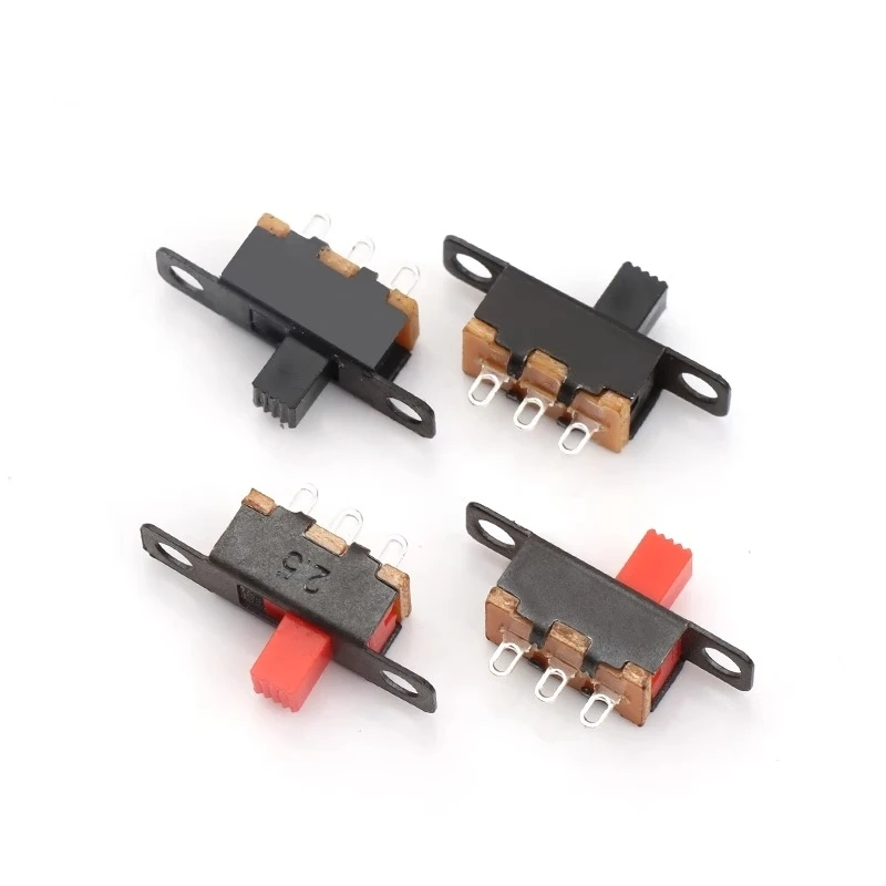 10PCS SS1215-G5 Toggle Switch Single Row Direct Insert Small Micro Power Slide Push 2 Gear Wave Band