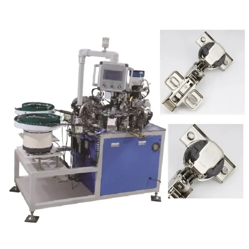 

Hinge Accessories Assembly Semi Automatic Machine Install Plastic Component on The Hinge Cup Plastic Part Equipment