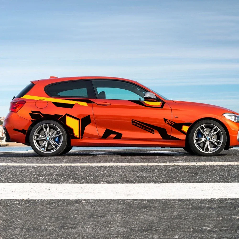 

2PCS Car Body Side Stickers For Audi Volkswagen VW BMW Toyota Honda Mercedes Benz Ford Focus Renault Auto Decoration Accessories